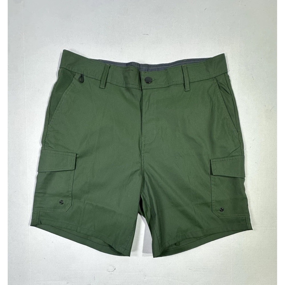 Trunks Green Cargo Hybrid Shorts Men's 36 Swim Hiking Outdoor Utility